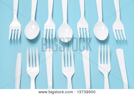 Plastik gafler og knive