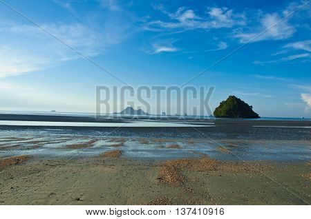 Beautiful beach in Aonang Krabi of Thailand