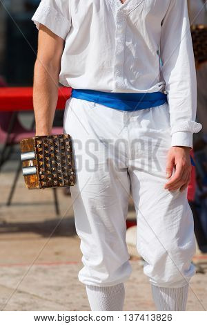 Pallone col Bracciale (Ball with the Bracelet) - XVI century the most popular sport athletic team in Italy until 1921. Treia Macerata Marche Italy