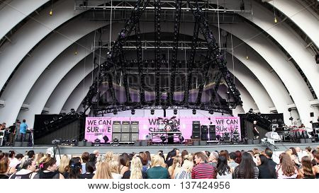 HOLLYWOOD, CA-OCT 24: General atmosphere before CBS RADIOs third annual We Can Survive, presented by Chrysler, at the Hollywood Bowl on October 24, 2015 in Hollywood, California.