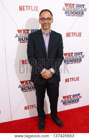 NEW YORK-JUL 22: Actor David Wain attends the 'Wet Hot American Summer: First Day of Camp' Series Premiere at SVA Theater on July 22, 2015 in New York City.