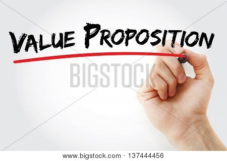Hand Writing Value Proposition