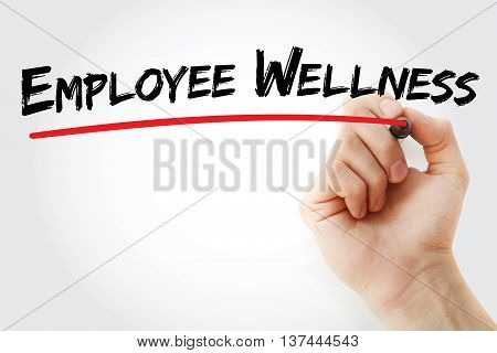 Hand Writing Employee Wellness