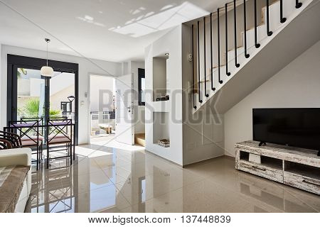 Orihuela, Spain- June 18, 2016: Apartments and villas for tourists near the sea in Spain in the region Orihuela.