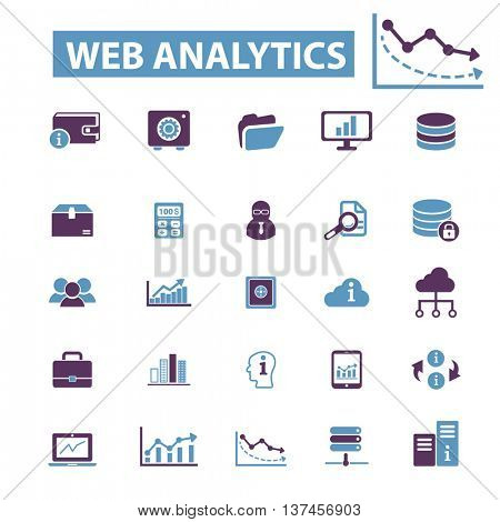 web analytics, chart, graph, business presentation, diagram, finance, stock analysis, optimization, growth, statistics, perfomance, marketing, crisis, progress, market icons, signs vector concept