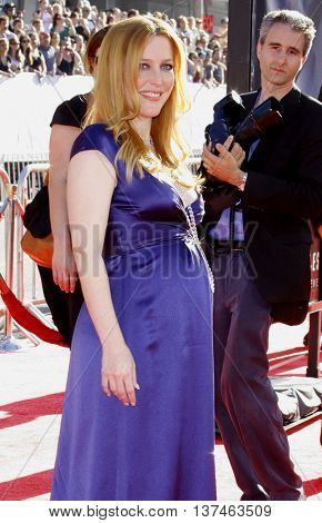 Gillian Anderson at the Los Angeles premiere of 'The X-Files: I Want To Believe' held at the Grauman's Chinese in Hollywood, USA on July 23, 2008.