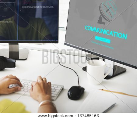 Boardcast Data Transmission GPS Navigation Concept
