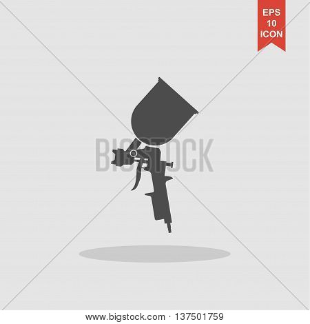 Airbrush Car Paint Icon. Vector Concept Illustration For Design