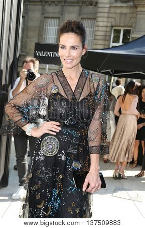 PARIS, FRANCE - JULY 06: Adriana Abascal  attends the Valentino Haute Couture Fall/Winter 2016-2017 show as part of Paris Fashion Week. Outside arrivals.July 6, 2016  in Paris, France