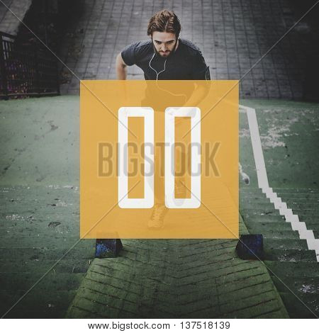 Pause Block Break Cease Finish Press Push Stop Concept