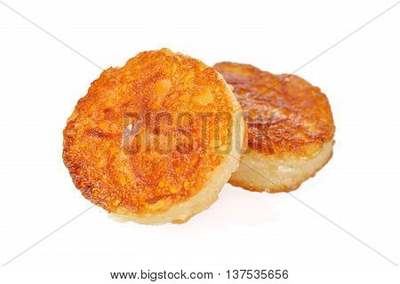 Thai pancake or Ba-Bin on white background