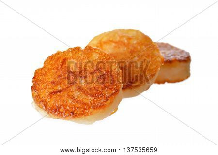 Thai pancake or Ba-Bin on white background