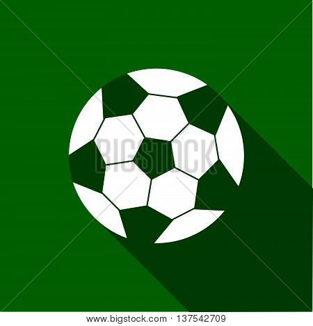 Equipment For Sports. Flat Sports Objects For Team Games. Isolated Soccer Ball. Vector Illustration.