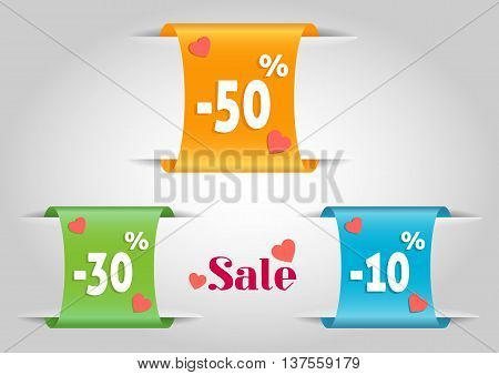 sale 50% stamp shopping discount label vector