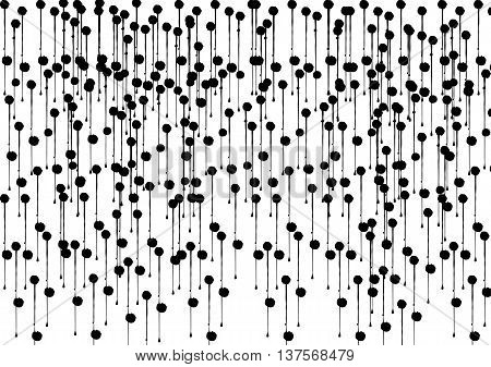 Black and white hand splatter background. illustration vector design