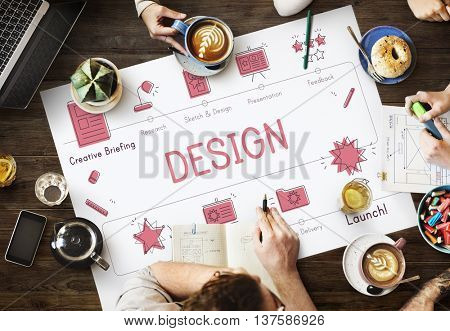 Design Development Visualize Creativity Concept