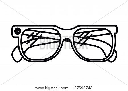 smartglasses  isolated icon design, vector illustration  graphic