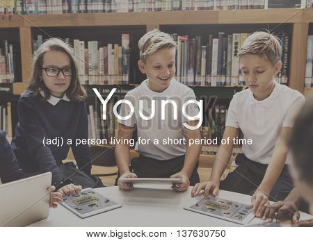 Teenybopper Young Children Youth Kids Concept