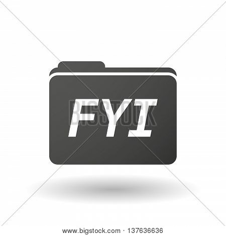 Isolated Folder Icon With    The Text Fyi