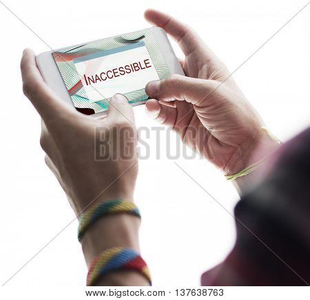 Error Halted System Disconnect Caution Concept 