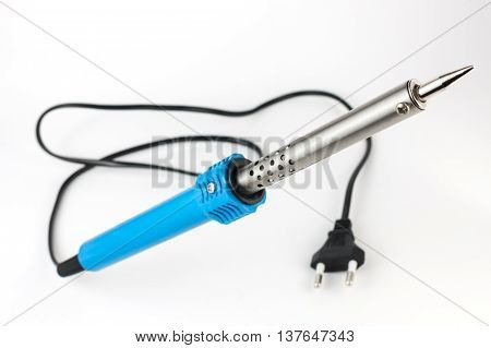 Soldering Iron On White Background