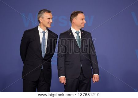 Jens Stoltenberg And Andrzej Duda