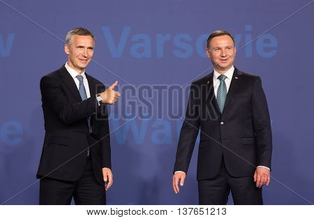 Jens Stoltenberg And Andrzej Duda