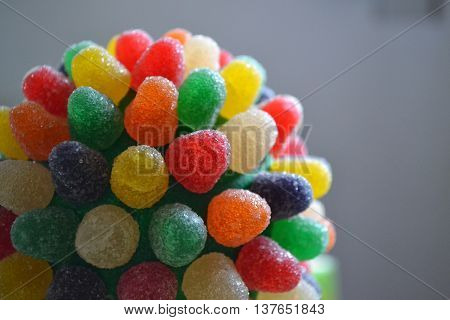a tree candy colors. childish and colourfull