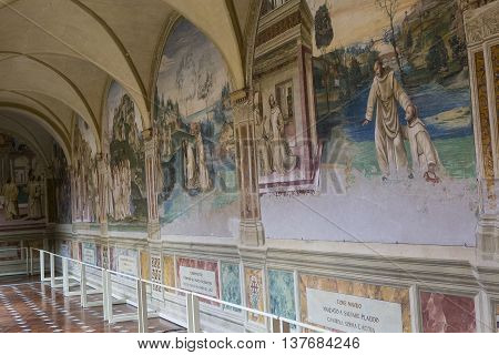 Abbey Of Monte Oliveto Maggiore, Tuscany, Italy