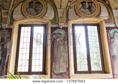 Abbey Of Monte Oliveto Maggiore, Tuscany, Italy