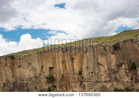 Ihlara Valley is a 16 km long gorge cut into volcanic rock in the southern part of Cappadocia Turkey