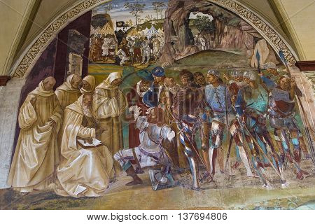 Abbey Of Monte Oliveto Maggiore, Tuscany, Italy
