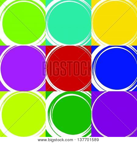 Sketchy Circles With Hand-drawn Effect. Set 9 Grungy Circles