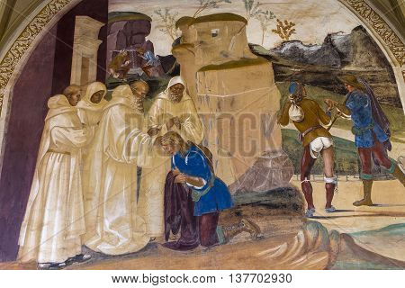 Abbey Of Monte Oliveto Maggiore, Tuscany, Italy