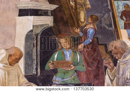 Abbey Of Monte Oliveto Maggiore, Tuscany, Italy