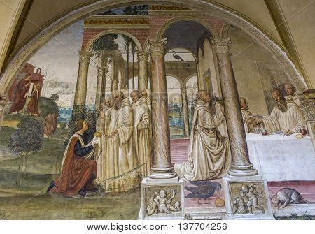 Abbey Of Monte Oliveto Maggiore, Tuscany, Italy