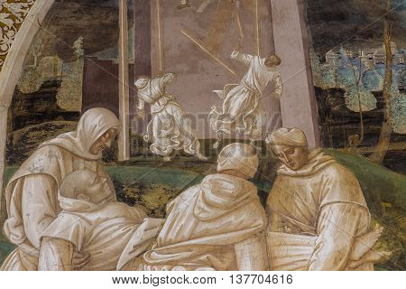 Abbey Of Monte Oliveto Maggiore, Tuscany, Italy