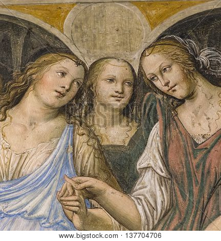 Abbey Of Monte Oliveto Maggiore, Tuscany, Italy