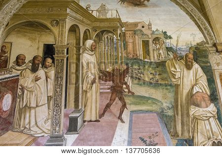 Abbey Of Monte Oliveto Maggiore, Tuscany, Italy
