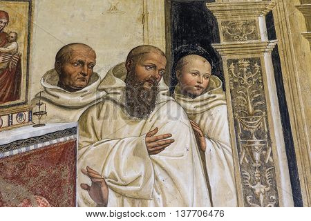 Abbey Of Monte Oliveto Maggiore, Tuscany, Italy