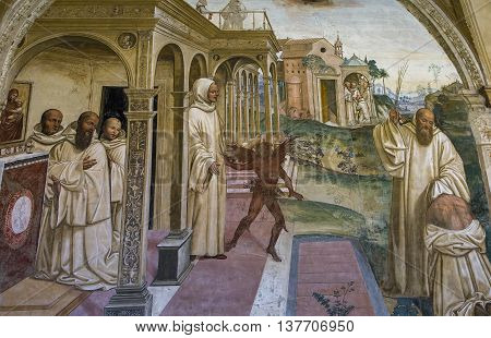 Abbey Of Monte Oliveto Maggiore, Tuscany, Italy