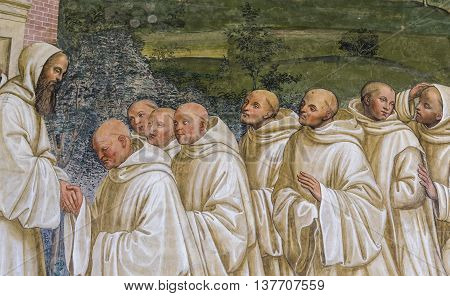 Abbey Of Monte Oliveto Maggiore, Tuscany, Italy