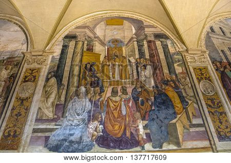 Abbey Of Monte Oliveto Maggiore, Tuscany, Italy