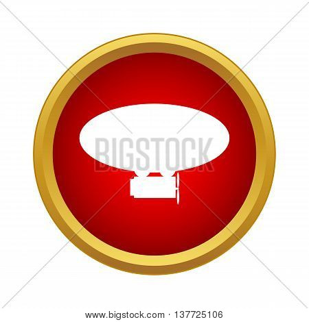 Airship icon in simple style on a white background