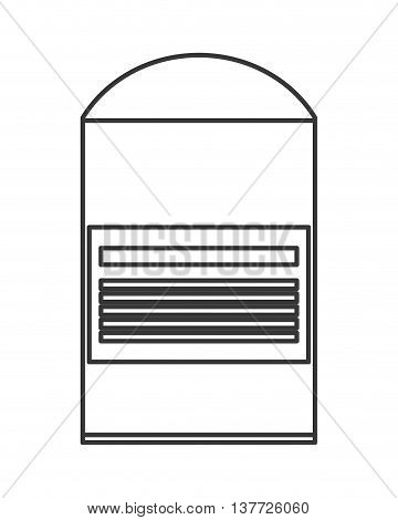 simple flat design cotton swab packet icon vector illustration