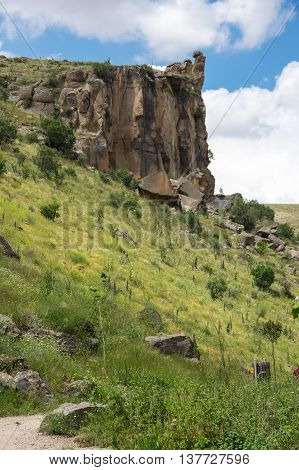 Ihlara Valley is a 16 km long gorge cut into volcanic rock in the southern part of Cappadocia Turkey