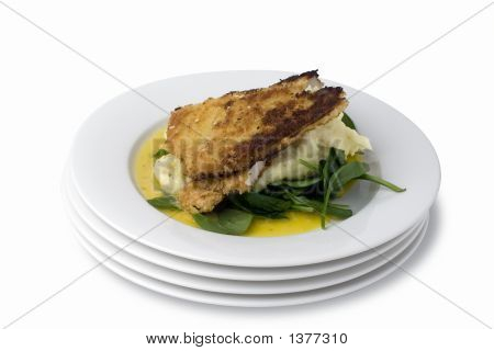 Cotoletta di pollo; Con Clipping Path