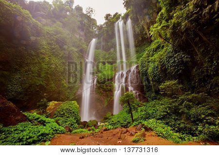 Sekumpul Waterfalls In Bali, Indonesia