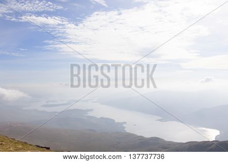 Ben Lomond by Loch Lomond Scotland on a autumn day.