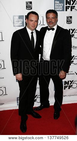 NEW YORK-SEP 27: Producer Michael De Luca (R) and Dana Brunetti attend 